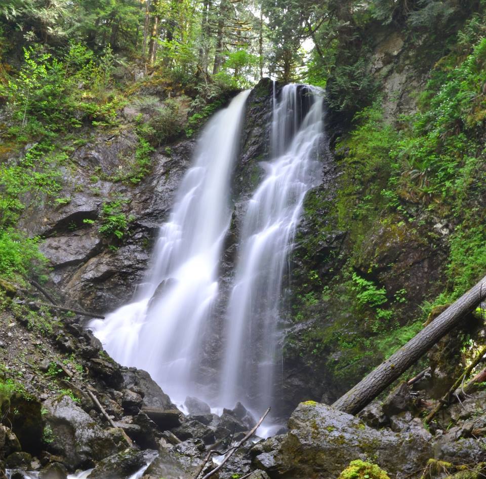 85-foot waterfall at Lake Bronson Club